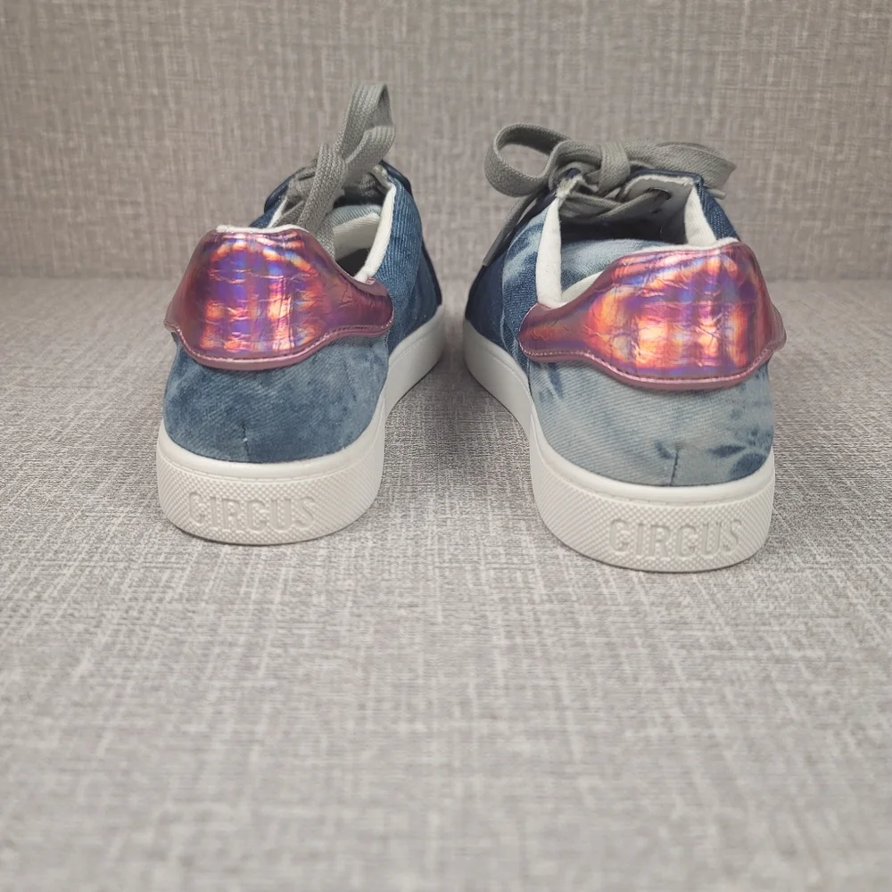NEW Circus NY Sam Edelman Devin Women's Blue Denim Sneakers Size 8 Shoes - Picture 6 of 11